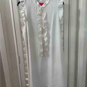 Lilly Pulitzer White Dress with Pearl Accents